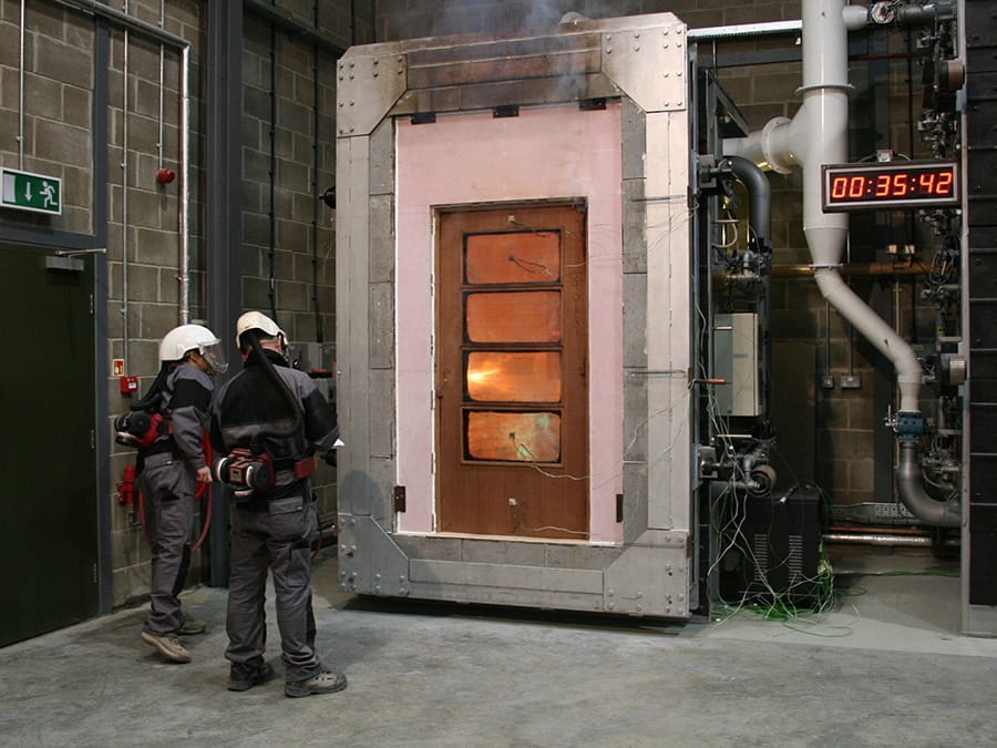 Doors and Shutters fire testing